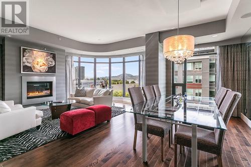 1395 Ellis Street Unit# 605, Kelowna, BC - Indoor With Fireplace