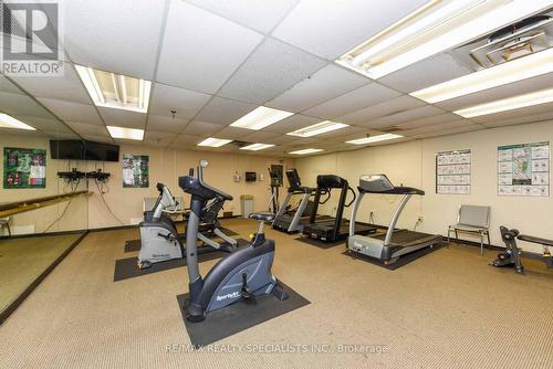 1010 - 20 Cherrytree Drive, Brampton, ON - Indoor Photo Showing Gym Room