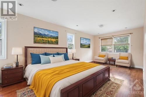 Primary Bedroom - virtually staged - upper level - 1657 Alta Vista Drive, Ottawa, ON - Indoor Photo Showing Bedroom