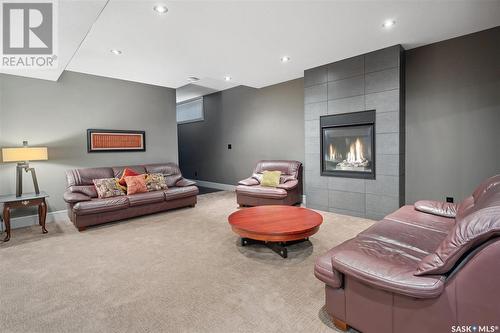 102 Milne Crescent, Saskatoon, SK - Indoor With Fireplace