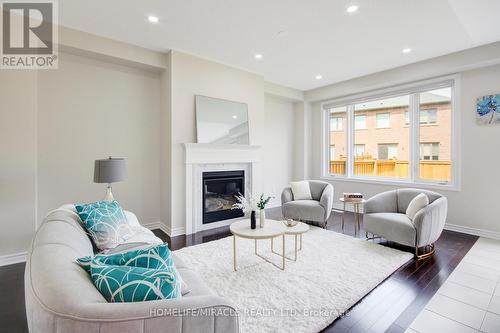 111 Petch Avenue, Caledon, ON - Indoor Photo Showing Living Room With Fireplace