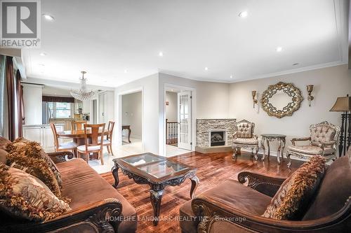 41 Wycliffe Crescent, Toronto (Bayview Village), ON - Indoor Photo Showing Living Room With Fireplace