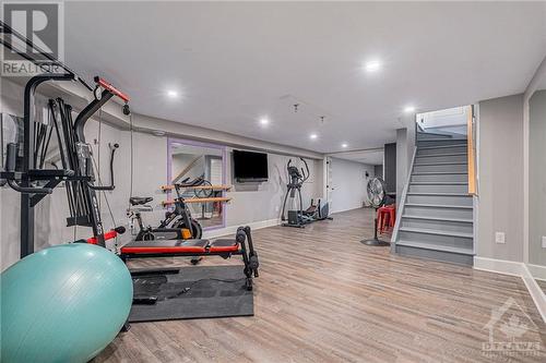 Lower level Exercise centre - 6548 Carp Road, Ottawa, ON - Indoor Photo Showing Gym Room