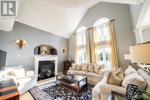 58 Mackey Drive, Whitby (Lynde Creek), ON - Indoor Photo Showing Living Room With Fireplace