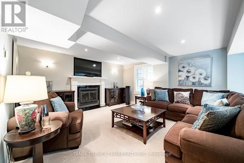 58 Mackey Drive, Whitby (Lynde Creek), ON - Indoor Photo Showing Living Room With Fireplace