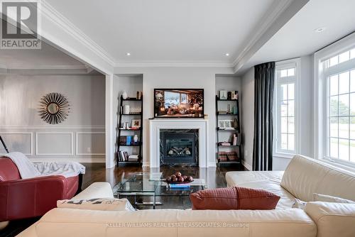 1589 Eglinton Avenue, Mississauga (East Credit), ON - Indoor Photo Showing Living Room With Fireplace