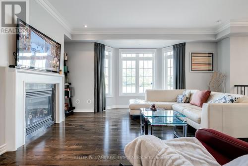 1589 Eglinton Avenue, Mississauga (East Credit), ON - Indoor Photo Showing Living Room With Fireplace