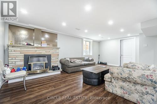 4 Deloraine Drive, Brampton (Southgate), ON - Indoor Photo Showing Living Room With Fireplace