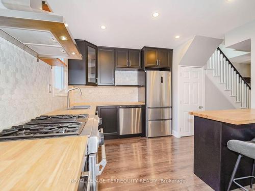 1243 Cannon St E, Hamilton, ON - Indoor Photo Showing Kitchen With Stainless Steel Kitchen With Upgraded Kitchen