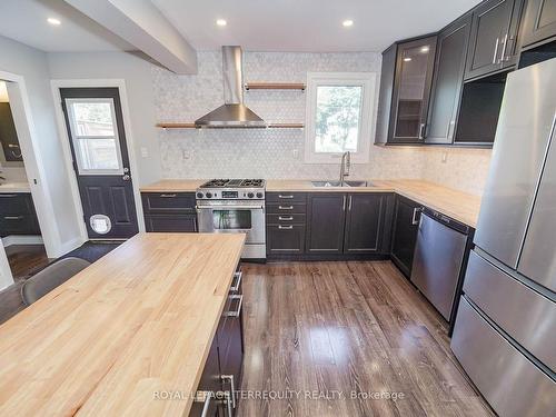 1243 Cannon St E, Hamilton, ON - Indoor Photo Showing Kitchen With Stainless Steel Kitchen