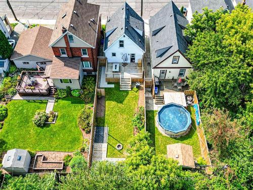 1243 Cannon St E, Hamilton, ON - Outdoor With Above Ground Pool