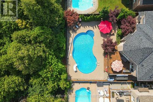 74 Rockland Crescent, Whitby (Brooklin), ON - Outdoor With In Ground Pool