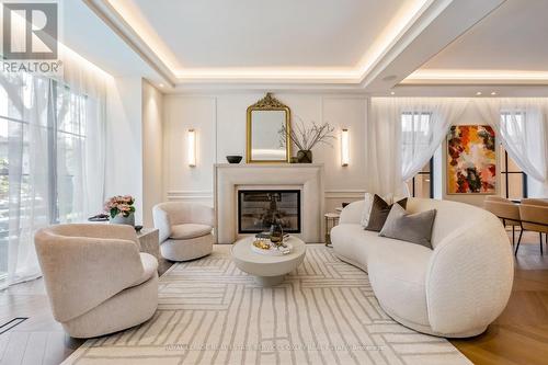 80 Lynwood Avenue, Toronto, ON - Indoor Photo Showing Living Room With Fireplace