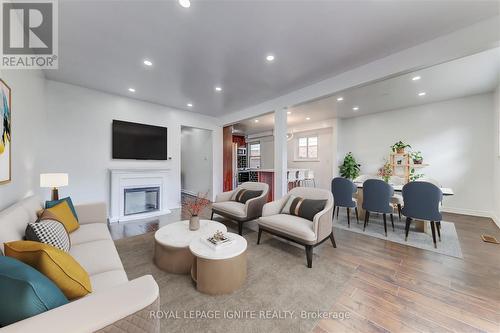 1565 Jaywin Circle, Pickering, ON - Indoor Photo Showing Living Room With Fireplace