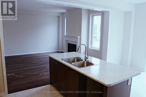 76 Cooke Avenue, Brantford, ON - Indoor Photo Showing Kitchen With Fireplace With Double Sink