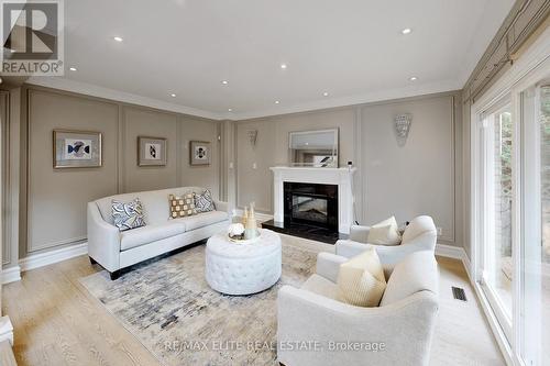 30 John Button Boulevard, Markham, ON - Indoor Photo Showing Living Room With Fireplace