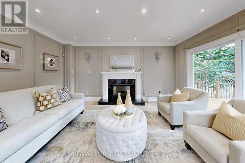 30 John Button Boulevard, Markham, ON - Indoor Photo Showing Living Room With Fireplace