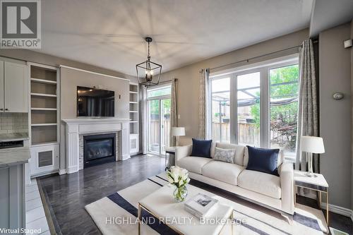 71 Ridgegate Crescent, Halton Hills (Georgetown), ON - Indoor Photo Showing Living Room With Fireplace