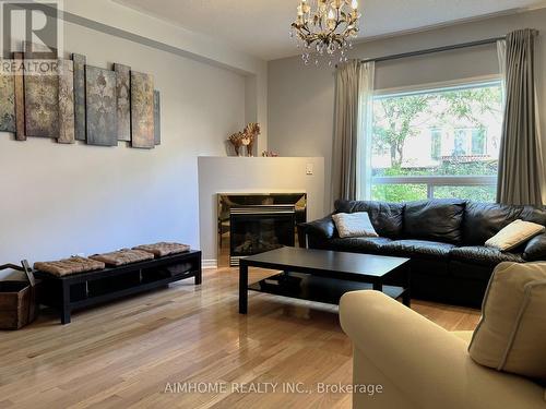 92 Barnwood Drive, Richmond Hill, ON - Indoor Photo Showing Living Room With Fireplace