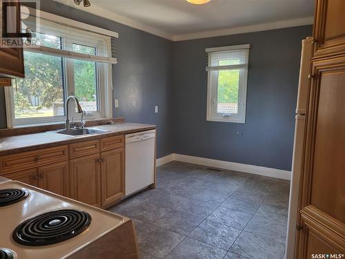 302 Humboldt Street, Jansen, SK - Indoor Photo Showing Kitchen With Double Sink