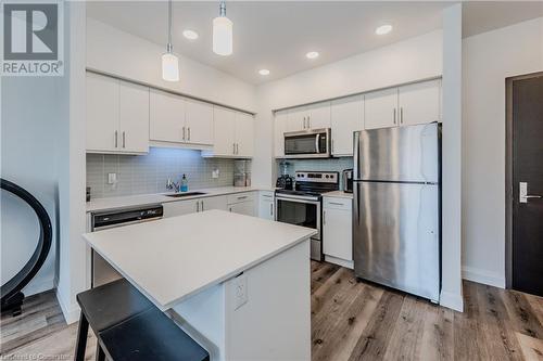 399 Queen St S Street Unit# 102, Kitchener, ON - Indoor Photo Showing Kitchen