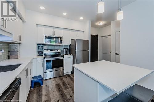 399 Queen St S Street Unit# 102, Kitchener, ON - Indoor Photo Showing Kitchen