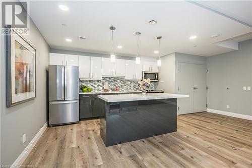 Party Room Kitchen - 399 Queen St S Street Unit# 102, Kitchener, ON - Indoor Photo Showing Kitchen With Upgraded Kitchen