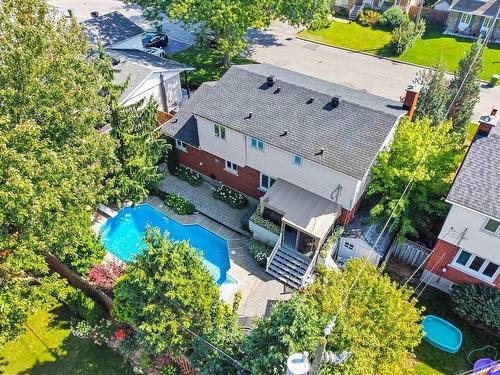 Aerial photo - 4327 Rue Juneau, Montréal (Pierrefonds-Roxboro), QC - Outdoor With In Ground Pool