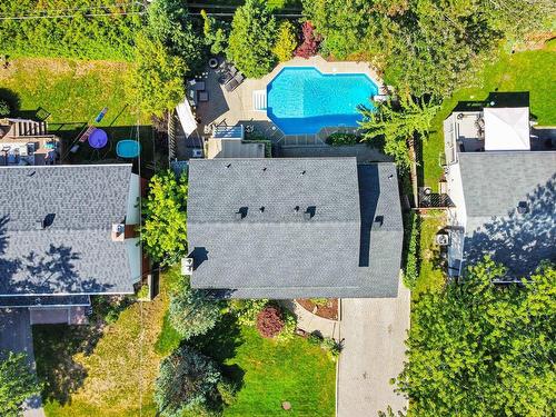 Aerial photo - 4327 Rue Juneau, Montréal (Pierrefonds-Roxboro), QC - Outdoor With In Ground Pool