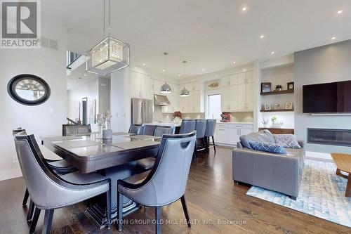 1086 Gardner Avenue, Mississauga, ON - Indoor Photo Showing Dining Room With Fireplace