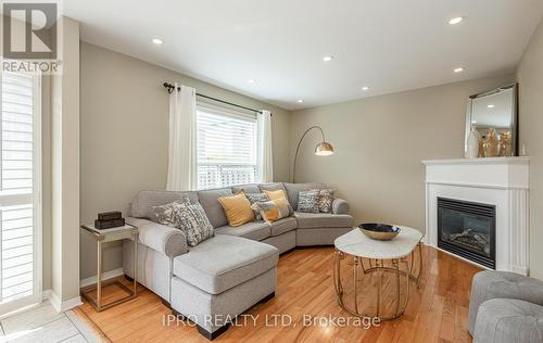 18 Edenvalley Road, Brampton, ON - Indoor Photo Showing Living Room With Fireplace