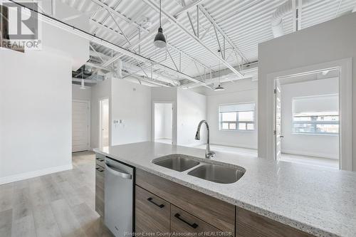 5841 Malden Square Unit# 206, Lasalle, ON - Indoor Photo Showing Kitchen With Double Sink