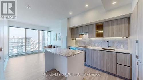 3808 - 17 Bathurst Street, Toronto (Waterfront Communities), ON - Indoor Photo Showing Kitchen With Upgraded Kitchen