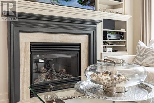 3114 Cardross Court, Oakville, ON - Indoor Photo Showing Living Room With Fireplace