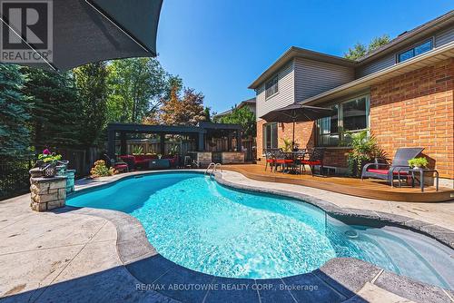 94 Valmont Street, Hamilton (Ancaster), ON - Outdoor With In Ground Pool With Deck Patio Veranda