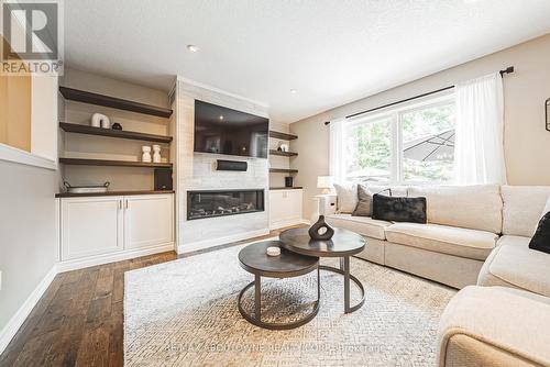 94 Valmont Street, Hamilton (Ancaster), ON - Indoor Photo Showing Living Room With Fireplace