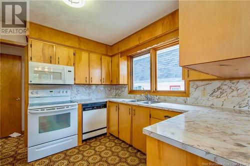 46 Charlotte Street, Sackville, NB - Indoor Photo Showing Kitchen With Double Sink