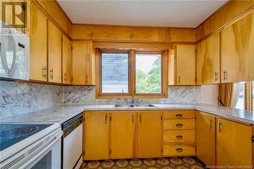 46 Charlotte Street, Sackville, NB - Indoor Photo Showing Kitchen With Double Sink