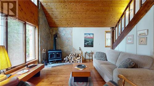 234 Tamarack Lane, Little Current, ON - Indoor Photo Showing Living Room With Fireplace