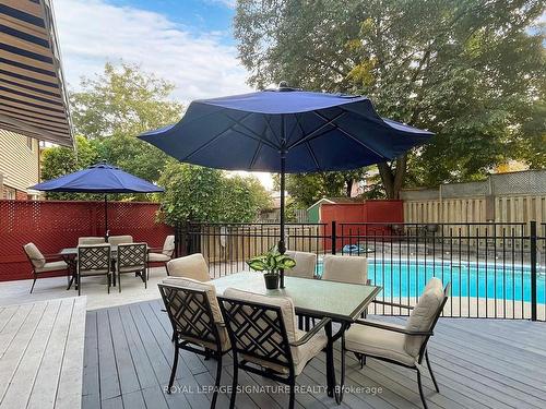 1227 Cedarcroft Cres, Pickering, ON - Outdoor With In Ground Pool With Deck Patio Veranda