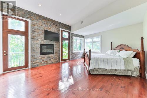 1200 Bronte Road, Oakville, ON - Indoor Photo Showing Bedroom With Fireplace