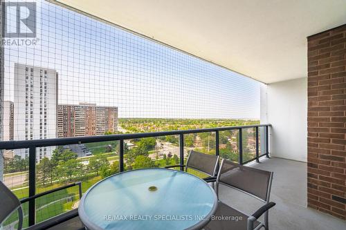 1408 - 21 Knightsbridge Road E, Brampton, ON - Outdoor With Balcony With Exterior