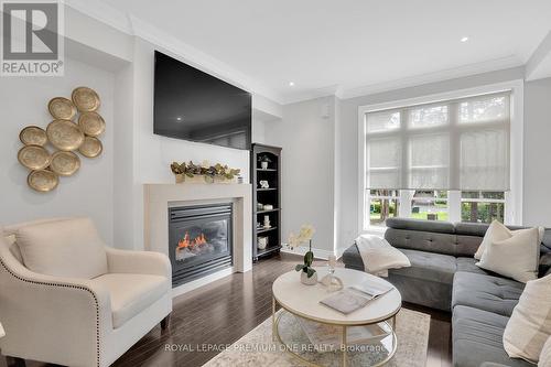 29 Nease Lane, Vaughan, ON - Indoor Photo Showing Living Room With Fireplace