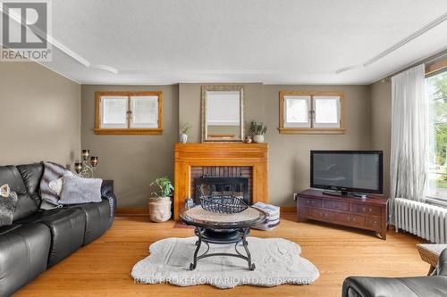 81 Clapperton Street, Barrie (Codrington), ON - Indoor Photo Showing Living Room With Fireplace