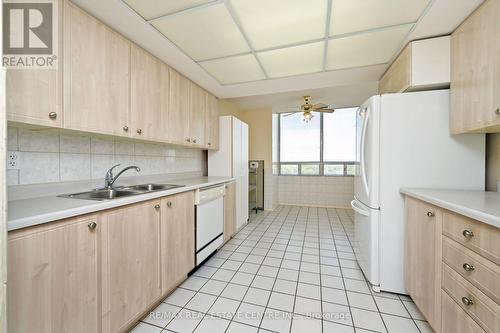 1203 - 320 Mill Street S, Brampton (Brampton South), ON - Indoor Photo Showing Kitchen With Double Sink