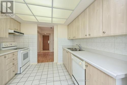 1203 - 320 Mill Street S, Brampton (Brampton South), ON - Indoor Photo Showing Kitchen With Double Sink