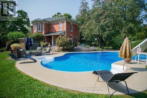 386 Maple Avenue S, Brant, ON - Outdoor With In Ground Pool