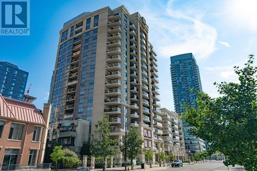 1805 - 350 Princess Royal Drive, Mississauga, ON - Outdoor With Balcony With Facade