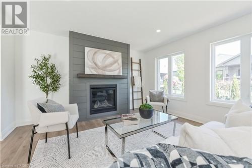 518 Newfoundland Street, Mount Forest, ON - Indoor Photo Showing Living Room With Fireplace