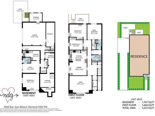 Drawing (sketch) - 4943  - 4945 Rue Jean-Brillant, Montréal (Côte-Des-Neiges/Notre-Dame-De-Grâce), QC - Other